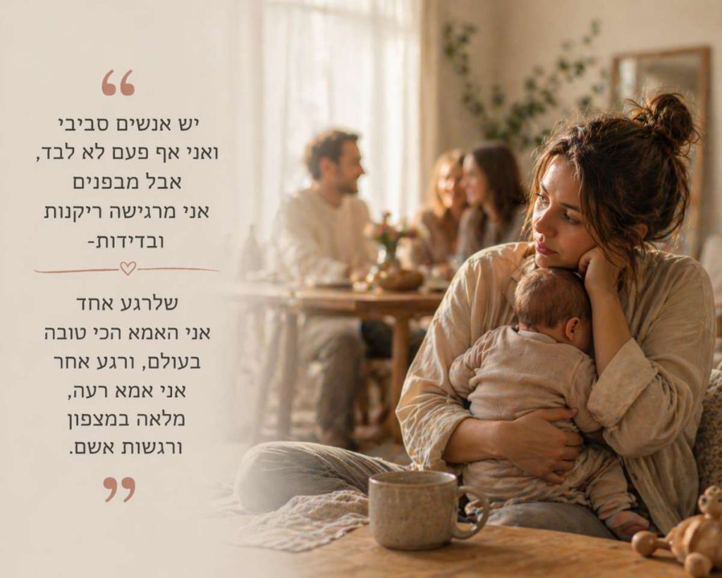 בדידות אחרי לידה, מה שבעלי לא הצליח להבין